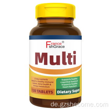 Shecome Multivitamintabletten für Immun- und kognitive Gesundheit